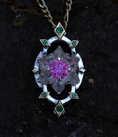 Pink Lotus Pendant