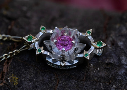 Pink Lotus Pendant