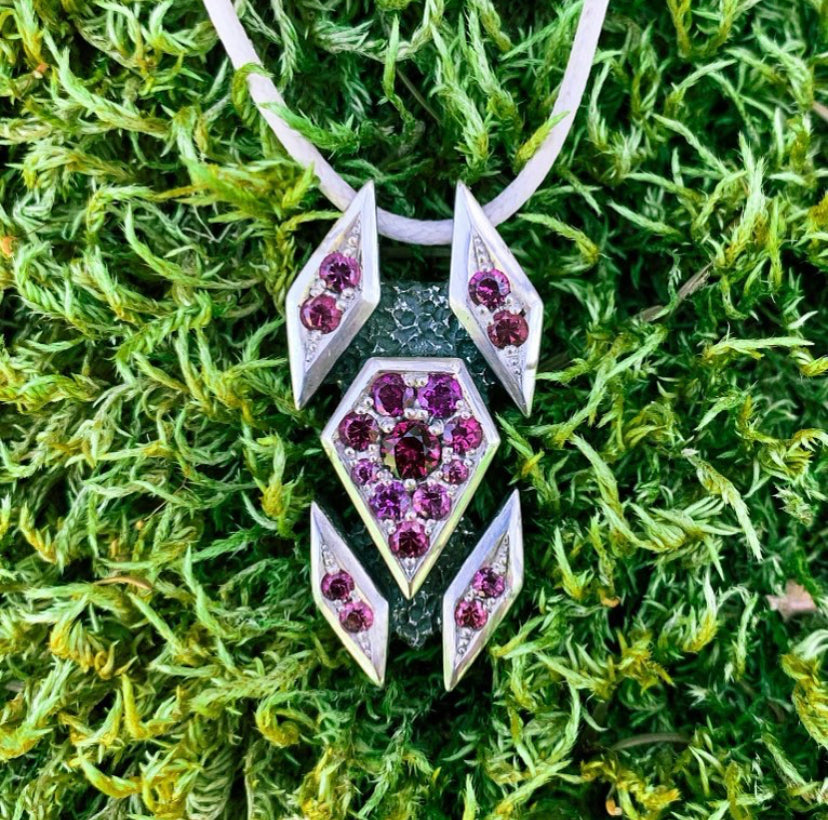 Pavé Garnet Pendant