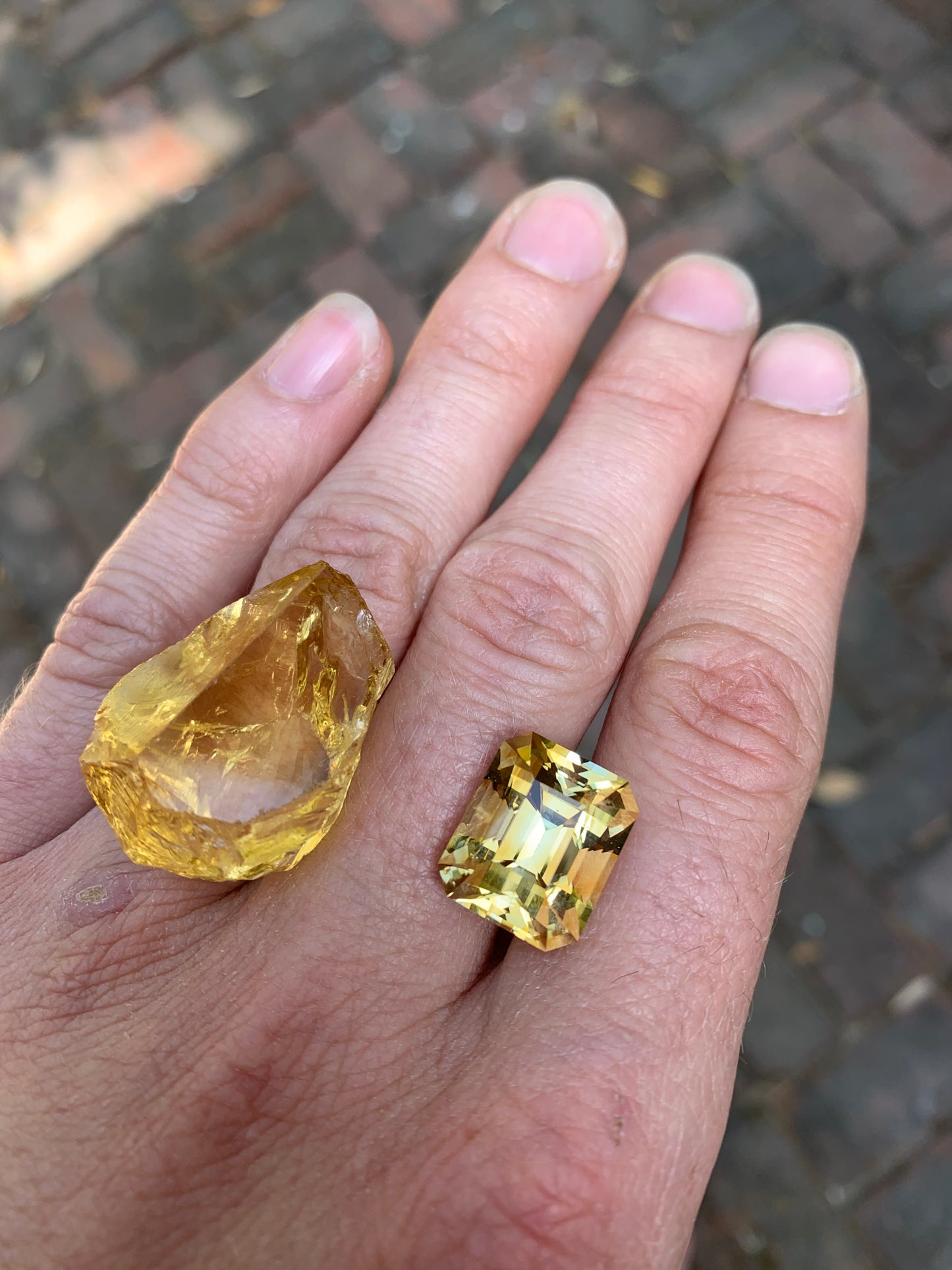 Emerald Cut Citrine